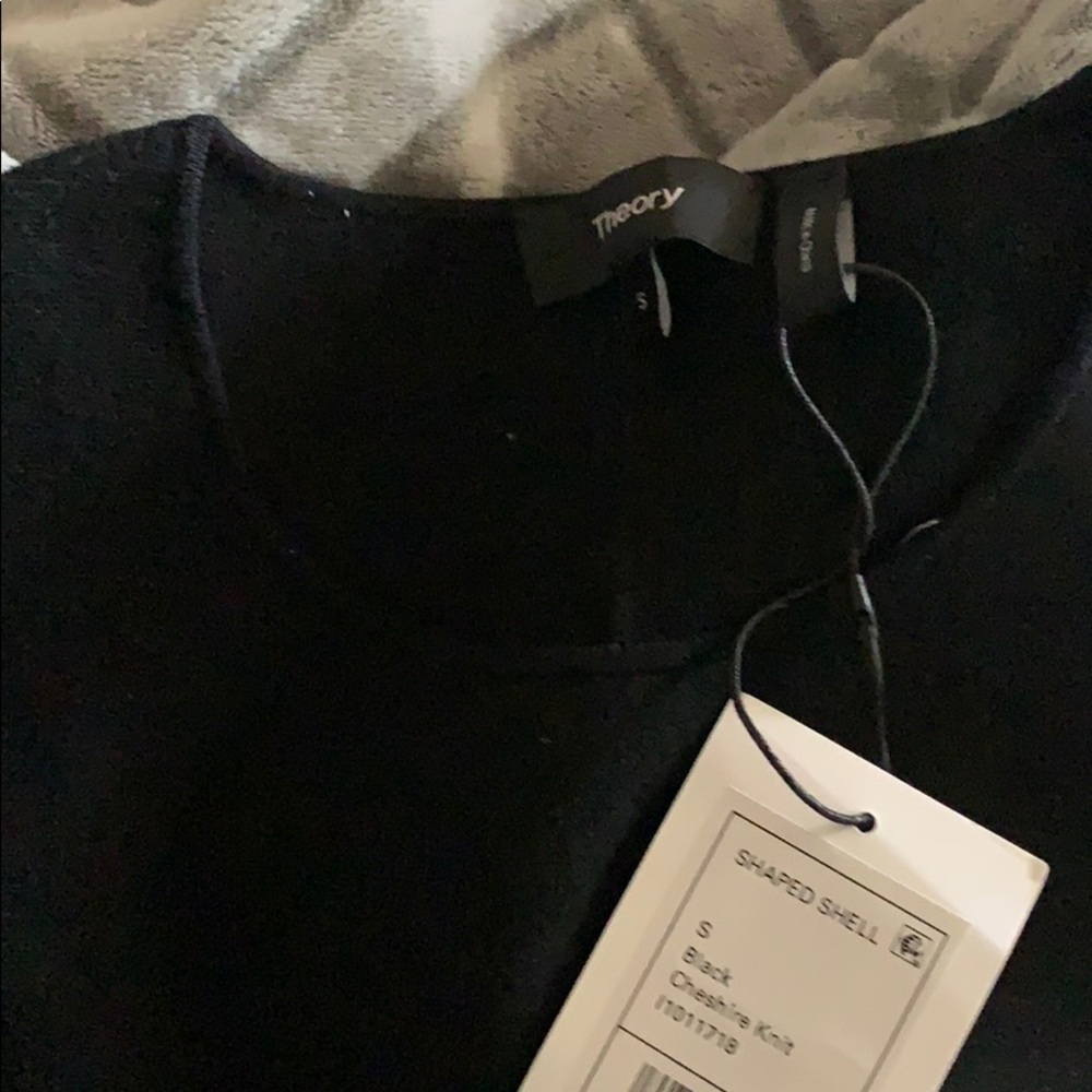 Theory Black Shaped Shell Shirt - Picture 4 of 6